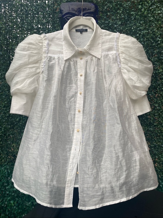 Cqbycq Tops - CQbyCQ blouse just beautiful size medium very roomy linen blend